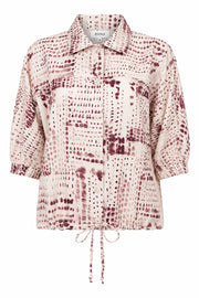 Barbara | Ivory-bordeaux