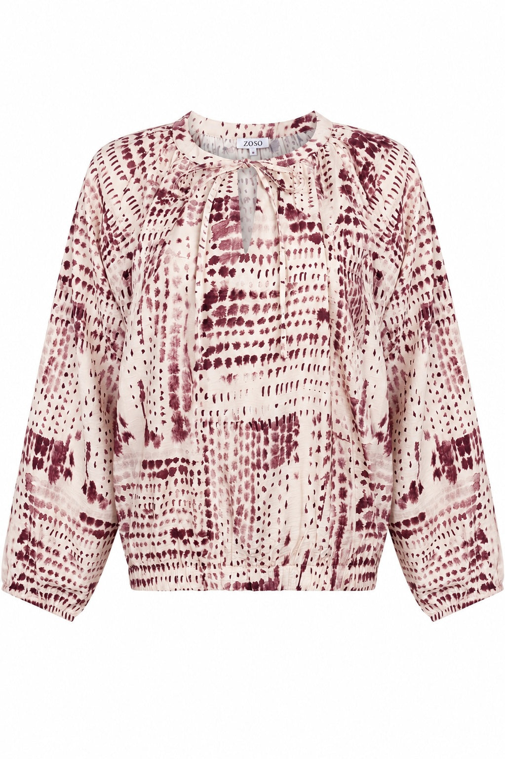 Naomi | Ivory-bordeaux