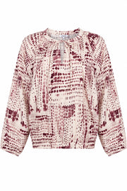 Naomi | Ivory-bordeaux
