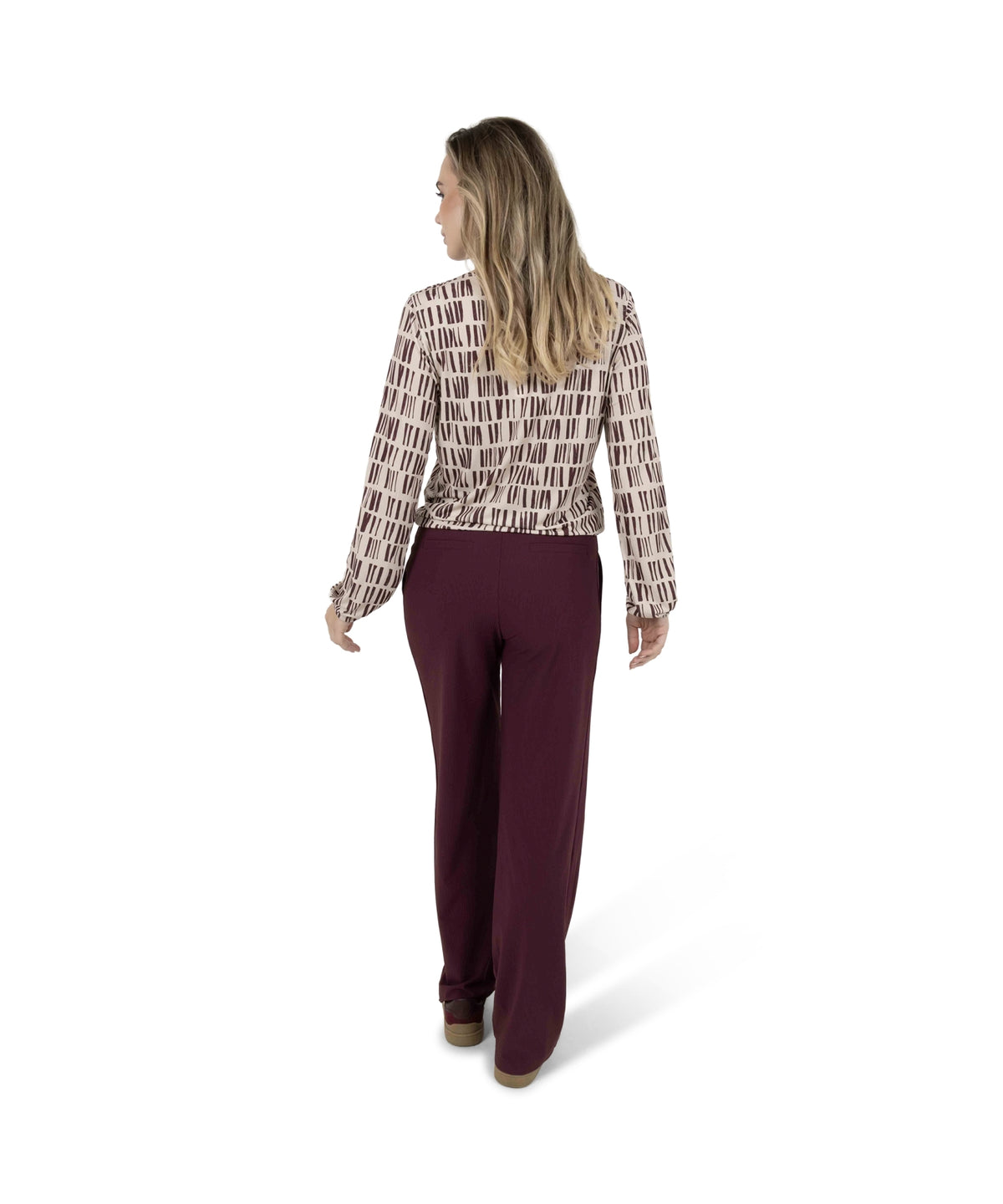 Amanda | Ivory-bordeaux